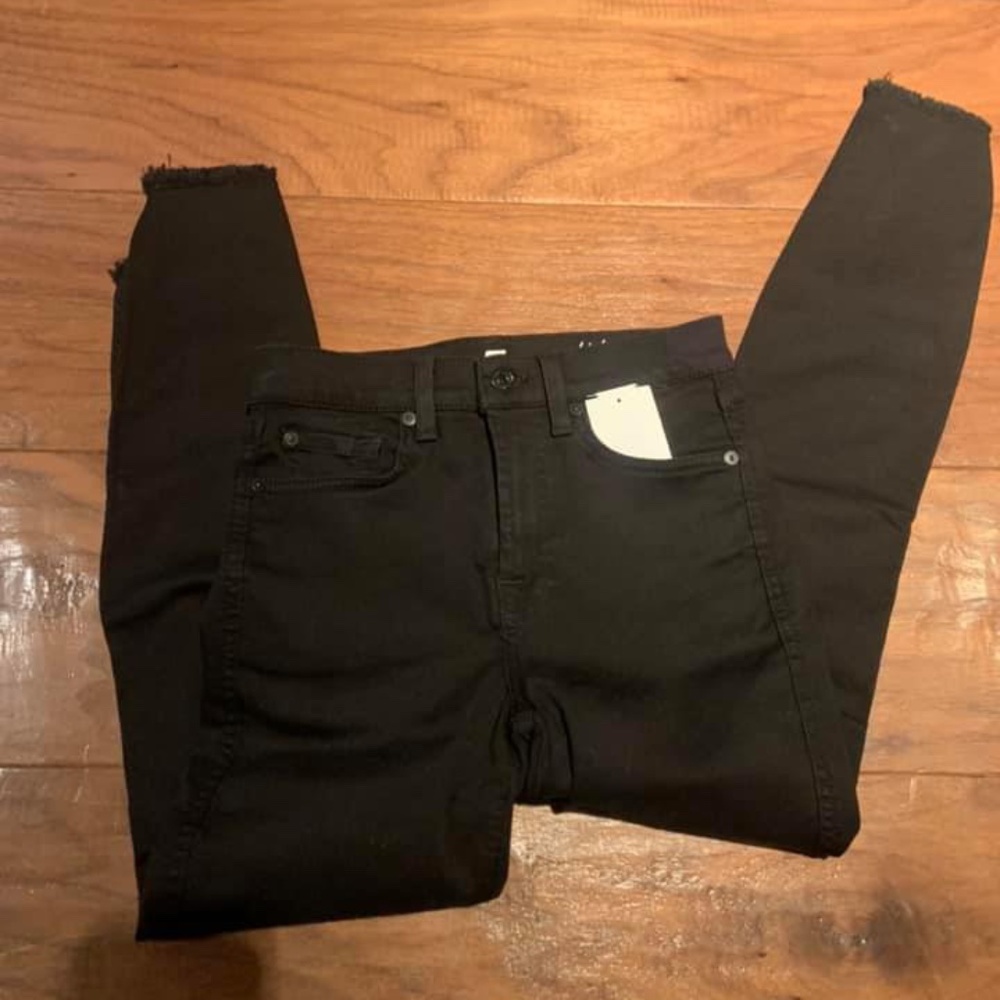 7 for all mankind black jeans